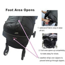 Cozy Toe Stroller Bunting Bag,Soft Coral Fleece Lining,Weather Proof Universal Footmuff Adaptable for Strollers Joggers Pushchair by TinyTreasures Baby Boutique
