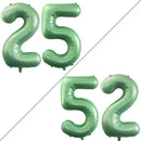 GOER Number 25 Balloons for 25th Birthday Party Decorations,42 Inch Jumbo Foil Helium 52 Balloons for 52nd Birthday 2025 New Year Eve Graduation Party Decoration (Sage Green) by TinyTreasures Baby Boutique