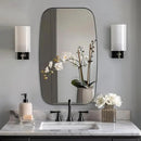 ANDY STAR Oval Bathroom Mirror, 24x32’’ Matte Black Metal Frame Oblong Mirror for Bathroom, Modern Black Oval Bathroom Mirror for Over Sink, Hangs Horizontal or Vertical by CozyNest Decor