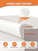 Baby Proof Edge Corner Protector, 16.4FT 0.47''Th L-Shape Furniture Corner & Edge Safety Bumpers with 10 Corners, Pre-Taped, Soft NBR Rubber Foam Desk Edge Cushion Wall Corner Protector (White) by TinyTreasures Baby Boutique