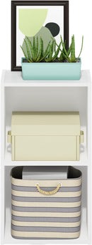 Furinno Luder Bookcase / Book / Storage, 2-Tier Cube, White by TinyTreasures Baby Boutique