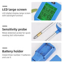 6-in-1 Soil Moisture Meter Digital PH Meter/Soil Moisture/Plant Temperature/Sunlight Intensity, Backlight LCD Display, Soil Test Meter for Garden, Lawn, Plant Care (Blue) by GreenHaven Gardens