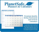 18" x 24" Sky Blue Horizontal 30-Day Dry-Erase Task, Goals and Objective 1-Month erasable Wall Planner Calendar. Complete with Fine Tip Dry-Erase Marker and Eraser by TinyTreasures Baby Boutique