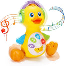 Baby Musical Duck Toy Dancing Crawling Tummy Time, Light Up Infant Toys 0-3-6 6-12 12-18 Months Gifts for 1 2 Year Old Boys Girls Baby Learning Development Toddler Toys Age 0-2 by TinyTreasures Baby Boutique