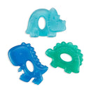 Itzy Ritzy Water-Filled Teethers - Cold Cutie Coolers Textured On Both Sides to Massage Sore Gums & Emerging Teeth - Can Be Chilled in Refrigerator, Set of 3 Coordinating Dinosaur Water Teethers by TinyTreasures Baby Boutique