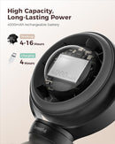 SWEETFULL Baby Stroller Fan - 4000mAh Rechargeable 4-Speed Quiet with LED Display & Night Light, Mini Portable 360° Clip On Safe Fan for Car Seat, Crib, Travel - Black by TinyTreasures Baby Boutique
