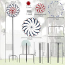 DREAMYSOUL Large Wind Spinners 20" Dia, Metal Patriotic Wind Sculpture Spinner Yard Art for Outdoor Garden Patio Decor by GreenHaven Gardens