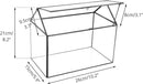 NCYP House Shape Glass Terrarium with Acrylic Lid - 10.2x5.9x8.2 Inches Large Geometric Box for Snails, Ferns, Succulents, Air Plants, Indoor Tabletop Decor, Handmade (Terrarium Only) by CozyNest Decor