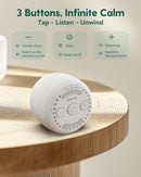 Babelio Portable White Noise Machine + Travel Case in Grey, for Adults Kids Baby by TinyTreasures Baby Boutique
