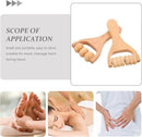 2pcs Wooden Massage Rollers Trigger Point Roller Muscle Relaxation Bead Massage Tools for Neck Back Leg Foot Arm by CozyNest Decor