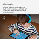Belkin SoundForm Mini - Wireless Bluetooth Kids Headphones, 30H Battery, 85dB Safe Volume Limit, Built-in Microphone - Toddler On-Ear Earphones for iPhone, iPad - Ideal for School - Blue w/ Case by TinyTreasures Baby Boutique