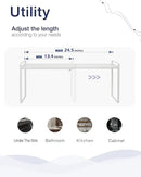 Nxconsu Expandable Cabinet Shelf Organizer Riser for Kitchen Pantry Cupboard Under Sink Countertop Home Storage Organization Rack Space Saver Freestanding Heavy Duty Nonslip Stackable White by CozyNest Decor