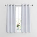 NICETOWN Room Darkening Kitchen Curtains - Window Treatment Thermal Insulated Grommet Light Blocking Curtains & Drapes for Bedroom/Bathroom (2 Panels, W37 x L48, Greyish White) by TinyTreasures Baby Boutique