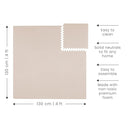 Toddlekind Solid Color Foam Play Mat 4x4 Baby Playmat. Stylish, Non-Toxic, Odorless, Plain Design Puzzle Play Mat 0m+ (Rose/Blush/Nude) by TinyTreasures Baby Boutique