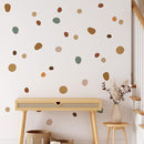 Boho Polka Dot Wall Decals 42 PCS, Boho Wall Sticker for Girls Room Living and Playroom Nursery, Removable Wall Decals Kids Room Decor Vinyl Murals DIY Cute Decorations (6 Sheets) by TinyTreasures Baby Boutique