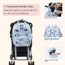 BabbleRoo Diaper Bag Backpack - Baby Essentials Travel Tote - Multi Function Water Resistant Diaper Bag, Travel Essentials Baby Bag with Changing Pad, Stroller Straps & Pacifier Case - Unisex, Cosmic by TinyTreasures Baby Boutique