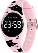 Kids Watches for Girls Boys Digital Sport Watch with Step Counter Pedometer Vibration Alarm Clock, No App Waterproof Fitness Tracker Kids Watch Boys Girls Teens Students Ages 5-16 by TinyTreasures Baby Boutique