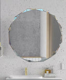 Single Beveled Edge Circle Mirror Frameless Wall Mount Bathroom Vanity Mirror, 30” by CozyNest Decor