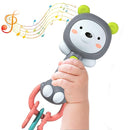 Baby Music Rattle, Teething Toys for Infants 6-12-18 Months Toddlers, Light-Up & Chew Sensory Toys for Baby Boy Girl Gifts (Grizzlies) by TinyTreasures Baby Boutique