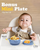 Baby Suction Bowls with Lids 4-Pack, 2-in-1 Stainless Steel 304 Toddler Bowl & Removable Silicone Suction Kids Bowl Plate Set Non Toxic Snack Dishes for Self-Feeding, Unicorn Magic Set by TinyTreasures Baby Boutique