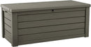 Keter Westwood 150 Gallon Resin Large Outdoor Storage Box for Patio Furniture, Outdoor Cushions, Garden Tools and Pool Floats, Mossy Brown by GreenHaven Gardens