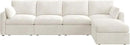 HONBAY Modular Sectional Sofa with Storage Seats, L Shaped Sectional Couch with Storage, Chenille Sectional Couches for Living Room, Beige by CozyNest Decor