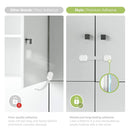 SKYLA HOMES Baby Locks (8-Pack) Child Safety Cabinet Proofing - Safe Quick and Easy 3M Adhesive Cabinet Drawer Door Latches No Screws & Magnets Multi-Purpose for Furniture Kitchen Ovens Toilet Seats by TinyTreasures Baby Boutique