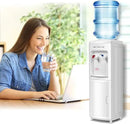 SAFEPLUS Top Loading Water Cooler Dispenser, Hot & Cold Freestanding Water Cooler Holds 5 Gallon Bottles Perfect for Home Office School UL & Energy-Saving Approved by CozyNest Decor