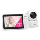 VTech VM924 Remote Pan-Tilt-Zoom Video Baby Monitor, 5" LCD Screen, Up to 17 Hrs Video Streaming, Night Vision, Up to 1000ft Range, Soothing Sounds, 2-Way Talk, Temperature Sensor,Secured Transmission by TinyTreasures Baby Boutique