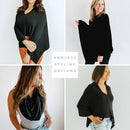 Breathable Nursing Cover Poncho – Stylish Multi-Use Breastfeeding Scarf, Car Seat Cover & Baby Blanket for Modern Moms by TinyTreasures Baby Boutique