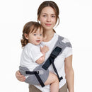 Baby Carrier Newborn to Toddler-Adjustable Baby Sling Carrier,Toddler Carrier for 25-60lbs,Comfortable to Baby Sling for Hands-Free Carrying (Gray) by TinyTreasures Baby Boutique