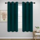 Easy-Going Blackout Curtains for Bedroom, Solid Thermal Insulated Grommet and Noise Reduction Window Drapes, Room Darkening Curtains for Living Room, 2 Panels(46x63 in, Deep Teal) by CozyNest Decor