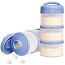 Termichy Stackable Formula Dispenser Portable Milk Powder Container, 2 Pack, Blue by TinyTreasures Baby Boutique