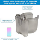 Accmor Stroller Cup Holder with Phone Holder, Bike Cup Holder, Universal Cup Holder for Uppababy Nuna Doona Strollers, 2-in-1 Cup Phone Holder for Stroller, Bike, Wheelchair, Walker, Scooter by TinyTreasures Baby Boutique
