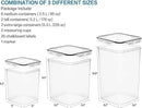 VERONES Large Tall Airtight Food Storage Containers, 10 PACK Plastic Airtight Kitchen & Pantry Organization, Ideal for Flour & Sugar Plastic Canisters with Labels by CozyNest Decor