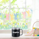 Personalized Mug Cup with Handle 12/14oz Custom Stainless Steel Mugs Customized Name Coffee Tumbler for Women Men Student Family Office Gifts, Art Design by TinyTreasures Baby Boutique