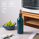 Sweejar Large Ceramic Olive Oil Dispenser Bottle, Opaque Oil Cruet Protects Oil to Reduce Oxidation, Suitable for Storage Oil, Vinegar, Soy Sauce & Other Liquids, Pack of 1, 24 Fl Oz (Teal Green) by CozyNest Decor