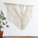 guzhiou large macrame wall hanging - Boho Tapestry Macrame Wall Decor Art- Chic Bohemian Handmade Woven Tapestry Home Decoration for Bedroom Living Room Apartment Wedding Party - 43"x32" (Beige-A) by CozyNest Decor