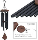 Wind Chimes for Outside, 30" Black Aluminium Wind Chime with Wind Catcher, Outdoor Garden Patio Decoration Windchimes, Classic Zen Gift for Men and Women by CozyNest Decor