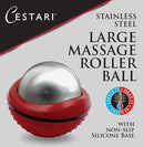 Cryosphere Massage Ball Hot Cold Roller Ball - Fast Muscle Pain Relief - Stainless Steel Balls for Heat or Ice Therapy - Feet Pain - Plantar Fasciitis- Back Ache - Foot Massager - 60 mm Ice Roller by CozyNest Decor