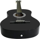 Smartxchoices 6 String 38" Acoustic Guitar Bundle with Gig Bag Strap Pitch Pipe Extra Strings Set Pick for Beginners Starter Kids Girls Youths Students Right-handed (Black) by TinyTreasures Baby Boutique