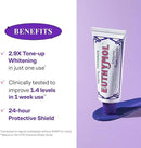 Euthymol Purple Whitening Toothpaste – for Yellow & Sensitive Teeth | Violet Tone-Up Formula, Instantly Brightens, 24H Stain Defense, Long-Lasting Fresh Breath (Pack of 2) by CozyNest Decor