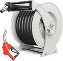 Diesel Fuel Hose Reel Retractable 1" x 50' with Fueling Nozzle Diesel Hose Reel 300 PSI Industrial Auto Swivel Heavy Duty Steel Construction for Farm Ship Vehicle Tank by GreenHaven Gardens