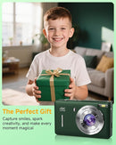 Digital Camera, 44MP FHD 1080P, 16X Zoom, 32GB SD Card, Compact Camera for Kids Teens Adults, Green by TinyTreasures Baby Boutique