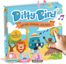 Ditty Bird Safari Book for Toddlers | Realistic Animal Sound Book | Interactive Safari Board Books for Toddlers 1-3 | Sensory, Musical Books for Animal Lovers | Sturdy Nursery Rhyme Toys for Baby by TinyTreasures Baby Boutique