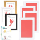 Inkless Baby Hand and Footprint Kit,Clean-Touch Ink Pad Kit,Safe No Mess Printing Infant Hand Foot Stamp,4 Pack Newborn Inkless Print Pads Best Keepsake or Gifts for Family by TinyTreasures Baby Boutique