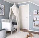 OldPAPA Kids Bed Canopy with Pom Pom Hanging Mosquito Net for Baby Crib Nook Castle Game Tent Nursery Play Room Decor，White by TinyTreasures Baby Boutique