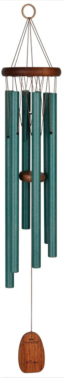 Woodstock Wind Chimes for Outside, Garden, Patio, Porch and Outdoor Decor (32") Pachelbel Canon Chime Green Wind Chime Gifts (PCCG) by CozyNest Decor