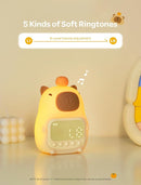MASHI Capybara Alarm Clock with Night Light, ok to Wake Clock for Kids, Cute Capybara Night Light, Snooze, Toddler Sleep Training Clock,Gift for Kids Girls Boys Teens Birthday Room Decor by TinyTreasures Baby Boutique