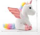Sew Butiful 8" Unicorn Stuffed Animal - Cute Plush Toy Gift for 3-8 Years Old Girls, Soft Birthday Present for Baby, Toddler, Kids, Decor (White) by TinyTreasures Baby Boutique